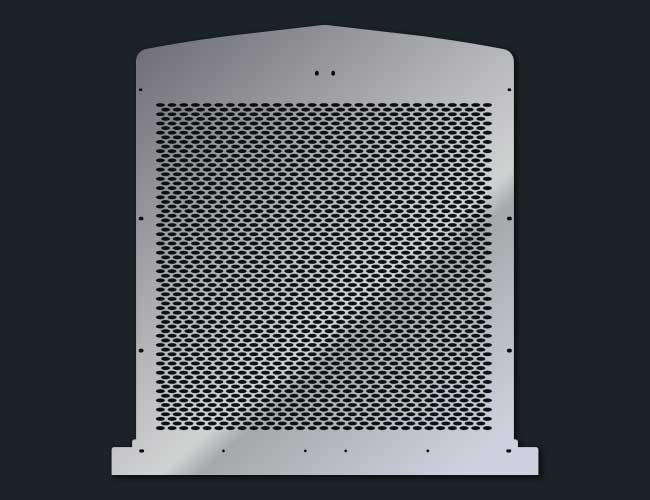 KW900L 16 GAUGE OVAL PUNCH GRILL MESH INSERT