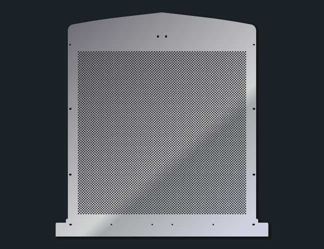 KW900L 16 GAUGE 1/4" ROUND PUNCH GRILL MESH INSERT
