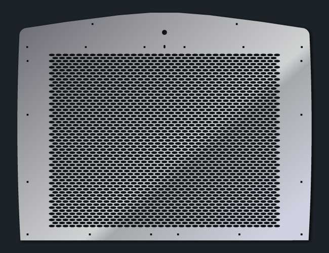 T800 14 GAUGE OVAL PUNCH GRILL MESH INSERT