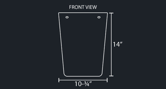 14" ANTI-SAIL PANEL FOR 24"-30" MUD FLAP