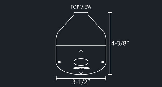 TURN SIGNAL BRACKET W/1-WATERMELON LIGHT HOLE