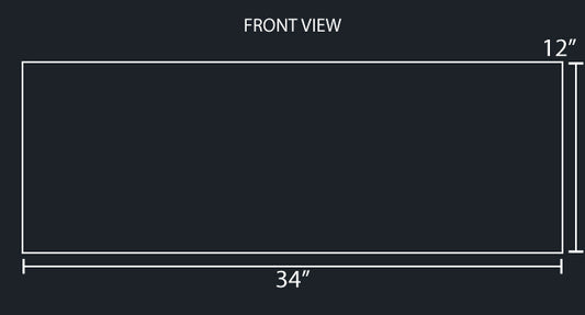 34"x12" REAR PANEL (BLANK)