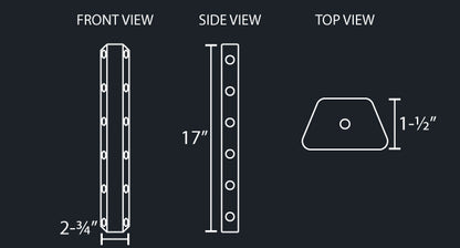 17" FILTER LIGHT PANEL W/6-3/4" LIGHT HOLES PER SIDE