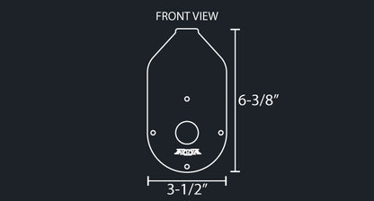 90 DEGREE TURN SIGNAL BRACKET W/1-WATERMELON LIGHT HOLE