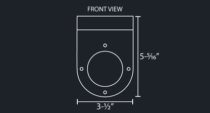 UNDER FRAME PARALLEL WATERMELON LIGHT BRACKET