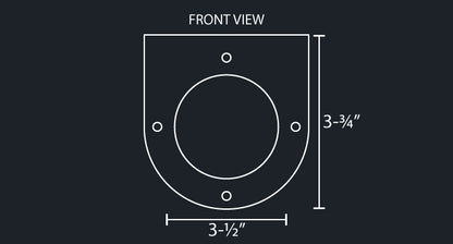 UNDER FRAME DOWNWARD 90 DEGREE WATERMELON LIGHT BRACKET