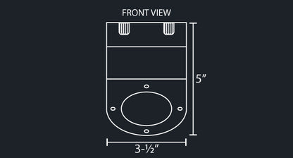 UNDER FRAME DOWNWARD 50 DEGREE WATERMELON LIGHT BRACKET