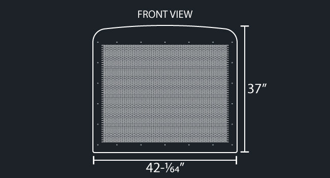 CLASSIC/CONDO/FLD 120 - 16 GAUGE FL PUNCH GRILL MESH INSERT