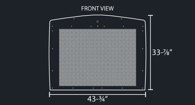 T800 16 GAUGE GRILL 1/4" HOLE PUNCH MESH INSERT