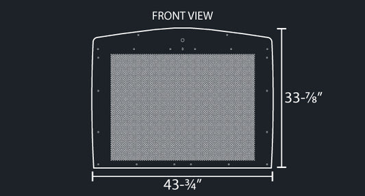 T800 14 GAUGE GRILL 1/4" HOLE PUNCH MESH INSERT