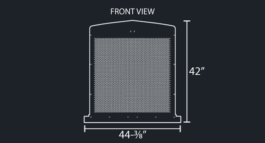 KW900L 14 GAUGE OVAL PUNCH GRILL MESH INSERT