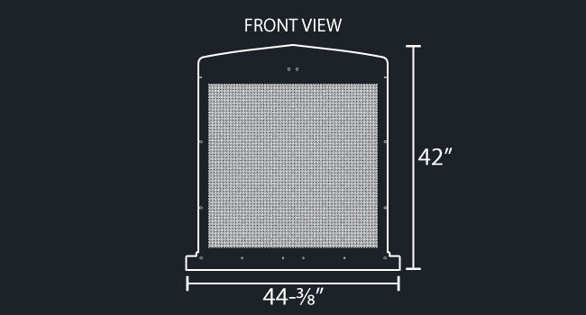 KW900L 16 GAUGE 1/4" ROUND PUNCH GRILL MESH INSERT