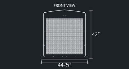 KW900L 16 GAUGE 1/4" ROUND PUNCH GRILL MESH INSERT