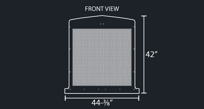 KW900L 16 GAUGE HEX PUNCH GRILL MESH INSERT