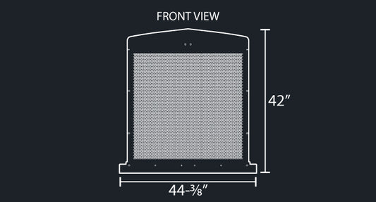 KW900L 14 GAUGE HEX PUNCH GRILL MESH INSERT