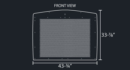 T800 14 GAUGE OVAL PUNCH GRILL MESH INSERT