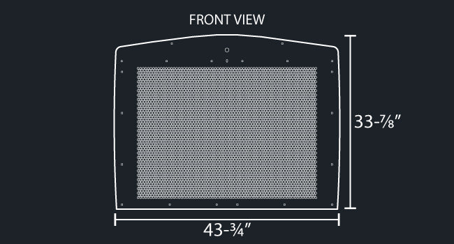 T800 14 GAUGE HEX PUNCH HOLE GRILL MESH INSERT