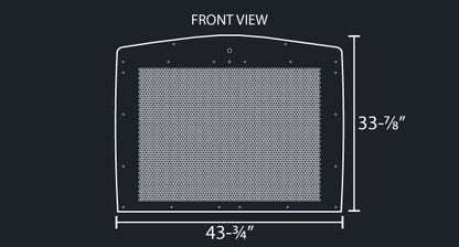 T800 14 GAUGE HEX PUNCH HOLE GRILL MESH INSERT