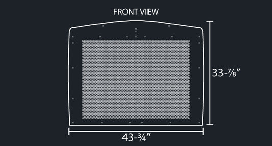 T800 14 GAUGE HEX PUNCH HOLE GRILL MESH INSERT