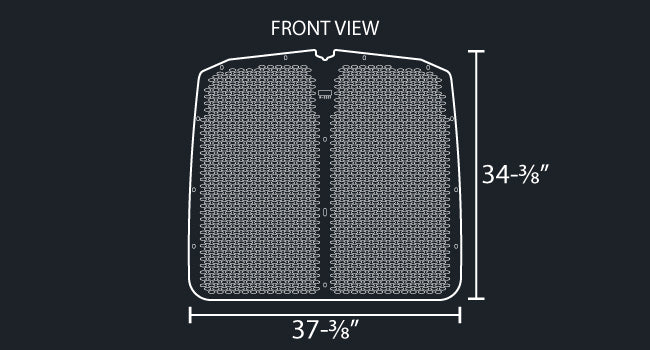 T660 16 GAUGE OVAL PUNCH GRILL MESH INSERT
