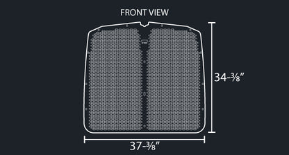 T660 16 GAUGE OVAL PUNCH GRILL MESH INSERT