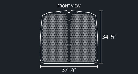 T660 14 GAUGE OVAL PUNCH GRILL MESH INSERT