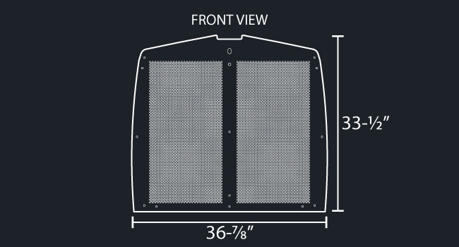 T600 16 GAUGE 1/4" ROUND PUNCH GRILL MESH INSERT