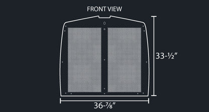 T600 16 GAUGE 1/4" ROUND PUNCH GRILL MESH INSERT