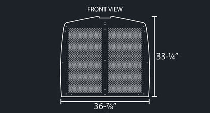 T600 16 GAUGE OVAL PUNCH GRILL MESH INSERT