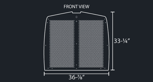 T600 14 GAUGE OVAL PUNCH GRILL MESH INSERT