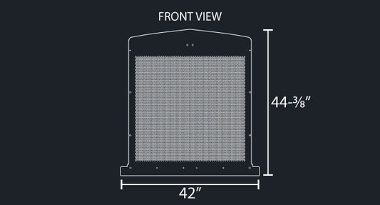 KW900L 14 GAUGE DIAMOND PUNCH GRILL MESH INSERT