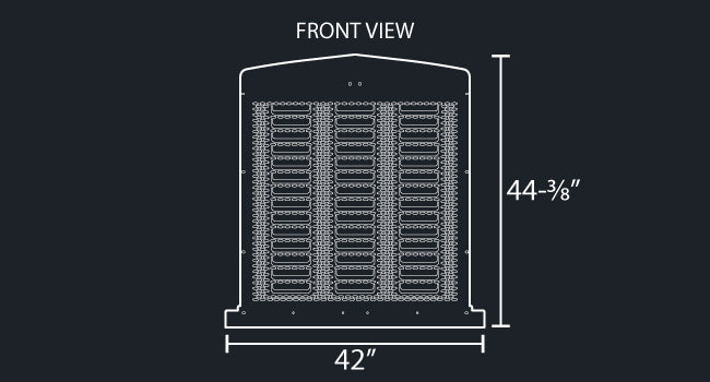 W900L PUNCHED LOUVER & OVAL GRILL MESH INSERT