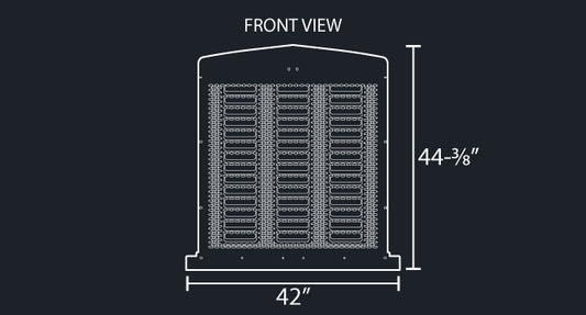 W900L PUNCHED LOUVER & OVAL GRILL MESH INSERT