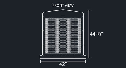W900L PUNCHED LOUVER & 1/4" ROUND HOLE GRILL MESH INSERT