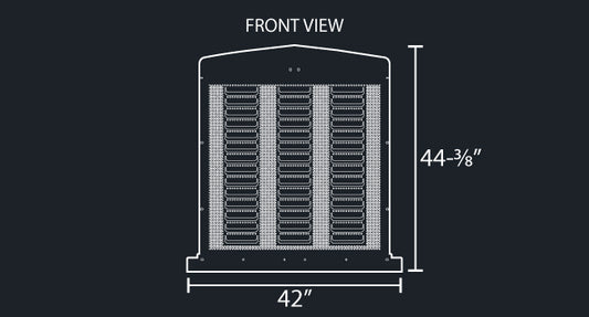 W900L PUNCHED LOUVER & 1/4" ROUND HOLE GRILL MESH INSERT