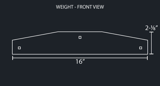 16" BOTTOM MUD FLAP WEIGHTS