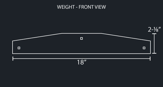 18" BOTTOM MUD FLAP WEIGHTS