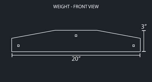 20" BOTTOM MUD FLAP WEIGHTS