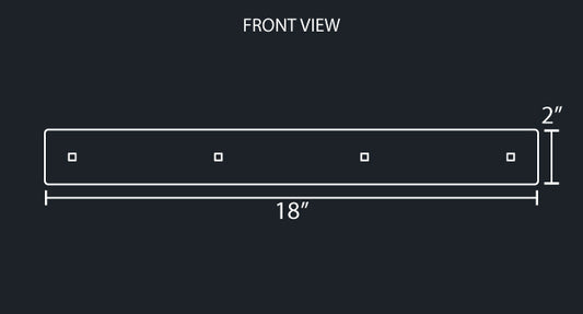 18" UPPER MUDFLAP TRIM