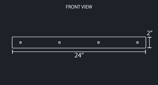 24" UPPER MUDFLAP TRIM