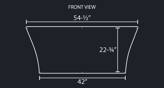 1 PC. CENTER ROOF TRIM