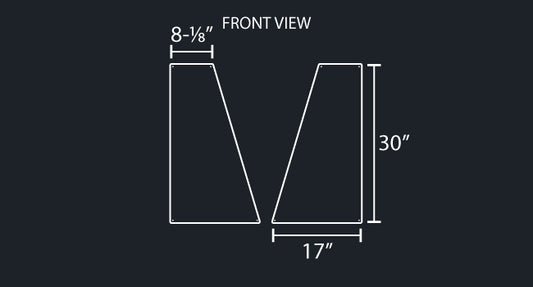 1 PC. ROOF OUTER SLEEPER TRIMS (SIDE TRIMS ONLY)