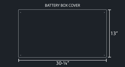 4 PCS. BATTERY & TOOL BOX TRIM SET W/TOP BENDS