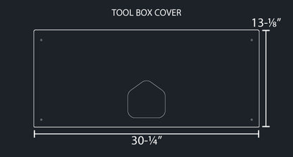 4 PCS. BATTERY & TOOL BOX TRIM SET W/TOP BENDS