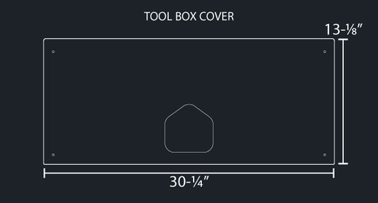4 PCS. BATTERY & TOOL BOX TRIM SET W/TOP BENDS