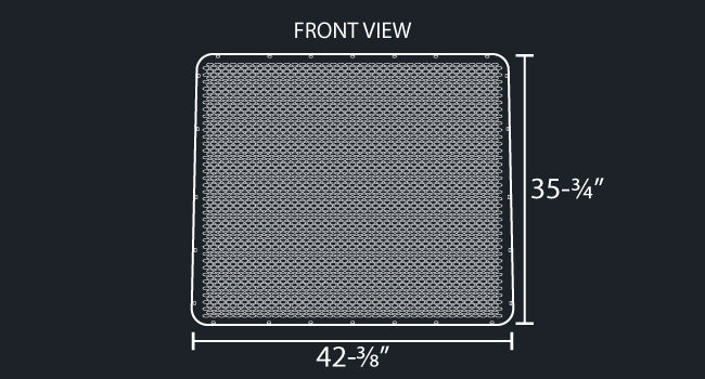 379 16 GAUGE OVAL PUNCH GRILL MESH INSERT