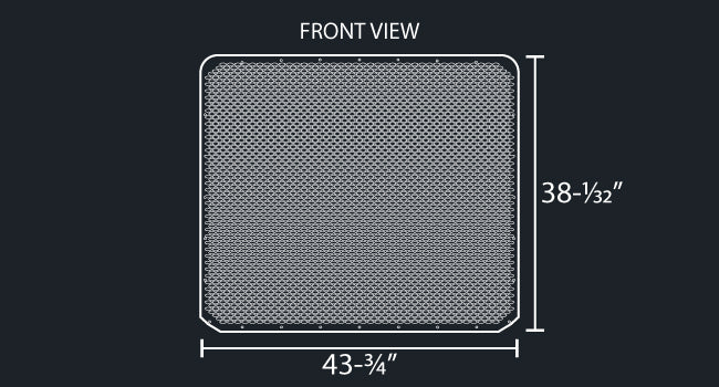 589 16 GAUGE OVAL PUNCH GRILL MESH INSERT