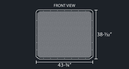 589 16 GAUGE OVAL PUNCH GRILL MESH INSERT