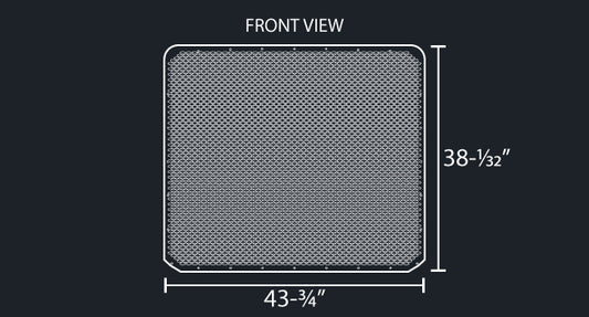 589 16 GAUGE OVAL PUNCH GRILL MESH INSERT