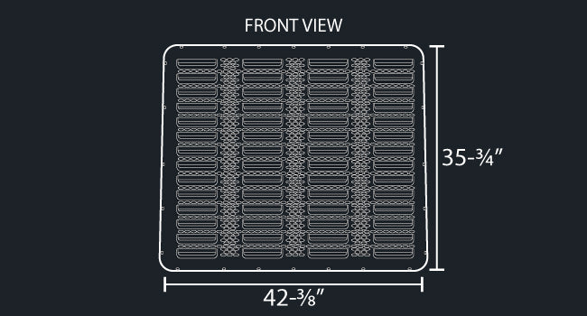 379 PUNCHED LOUVER & GRILL MESH INSERT
